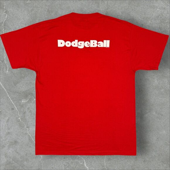VTG 2004 Y2K Dodgeball Movie Promo Average Joes Double Sided New Old Stock - L - Picture 2 of 5